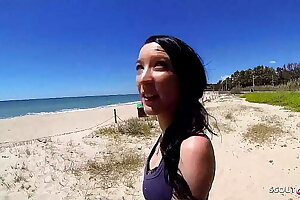 Lean Teen Tania Pickup for Very first Anal at Public Beach by old Guy