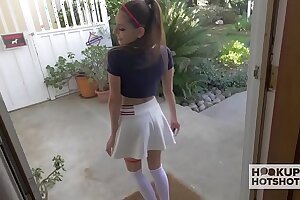 Schoolgirl Gets Demolished by her Online Meeting