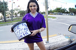 Big Jugs Latina Teen Plumbed By Stranger In Car For Cash POV