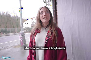 Public Agent, Spanish emo babe Venom Evil gets fucked in public